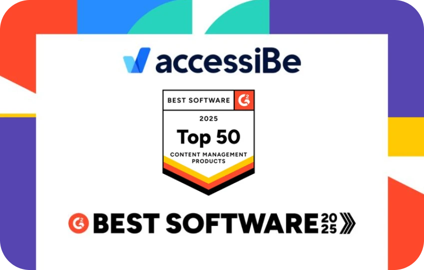 <a href="https://www.linkedin.com/posts/dekel-skoop-469335118_bestsoftware2025-webaccessibility-inclusiveinnovation-activity-7298001142821588992-U-XX?utm_source=share&utm_medium=member_desktop&rcm=ACoAAAYRd9sBjv9mjeANqwC4HHfrXJ18LGva59Q" target="_blank">Accessibe named to G2's Best Software in Content Management Products</a>