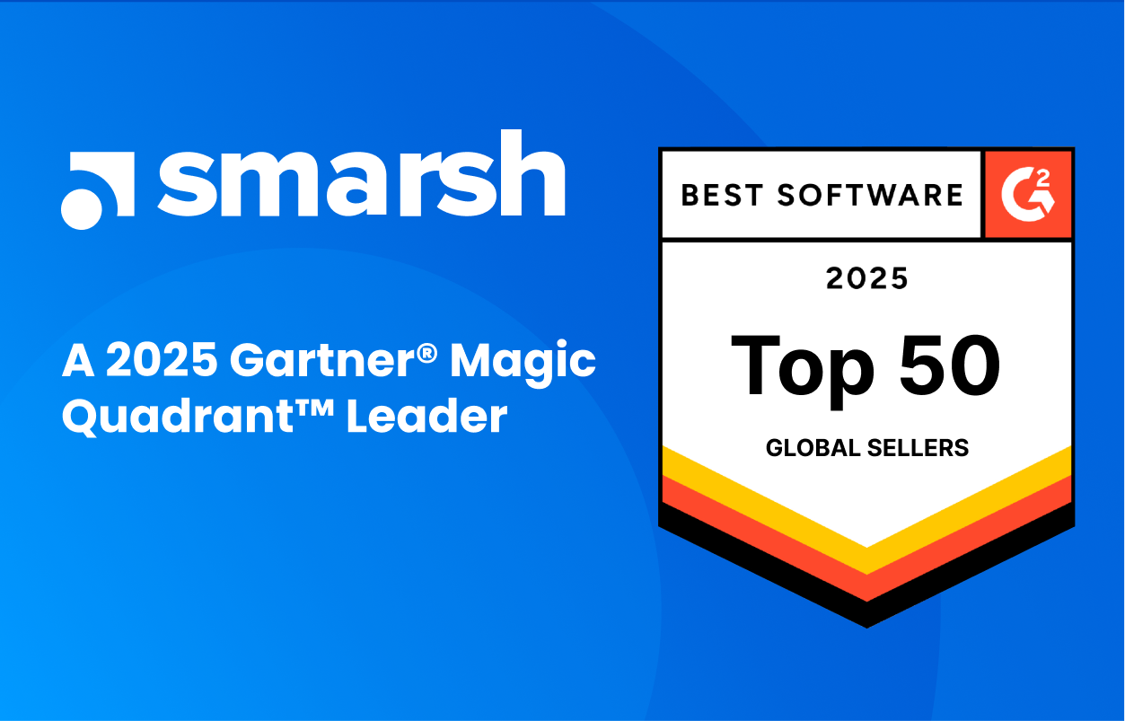 Smarsh named 2025 Gartner Magic Quadrant Leader, recognized in G2's Top 50 Global Software Sellers list.