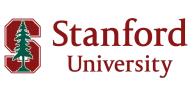 Stanford University logo featuring a stylized tree and red text.