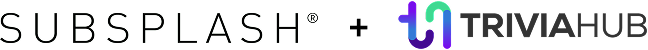 Sjesplash and TriviaHub logos side by side on a transparent background.